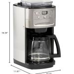 Cuisinart Grind & Brew 12 Cup Coffeemaker, Chrome