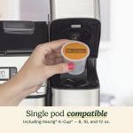 Cuisinart SS-GB1 Grind & Brew Plus - 12-Cup Coffee Maker with Single-Serve Option, Built-In Burr Grinder, 3 Cup Sizes - Black/Silver