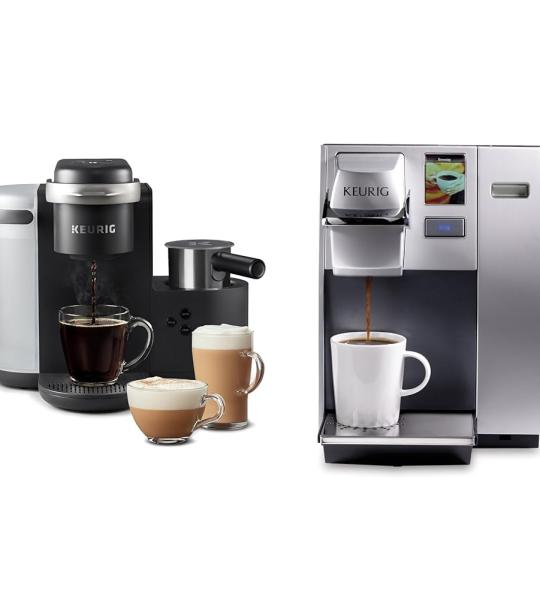 Keurig K155 Office Pro Commercial Coffee Machine - Single Serve K-Cup Brewer with 4-Count Modular Pod Dispenser & Free Coffee Pods Included