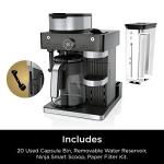 Ninja Coffee Barista System – Nespresso Compatible, 12-Cup Carafe & Milk Frother – Black/Stainless Steel (CFN601C, CA