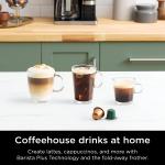 Ninja Coffee Barista System – Nespresso Compatible, 12-Cup Carafe & Milk Frother – Black/Stainless Steel (CFN601C, CA