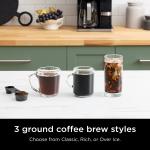 Ninja Coffee Barista System – Nespresso Compatible, 12-Cup Carafe & Milk Frother – Black/Stainless Steel (CFN601C, CA
