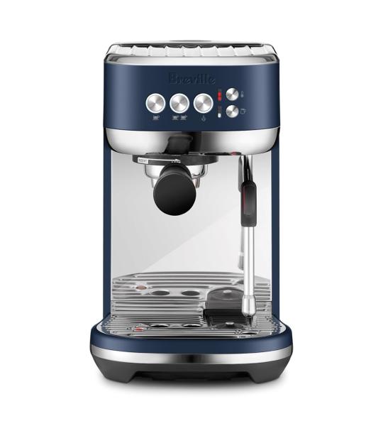 Breville Bambino Plus BES500DBL - Automatic Espresso Machine with Milk Frother, 3-Second Startup - Ideal for Lattes & Cappuccinos - Damson Blue