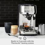 Breville Bambino Plus BES500DBL - Automatic Espresso Machine with Milk Frother, 3-Second Startup - Ideal for Lattes & Cappuccinos - Damson Blue