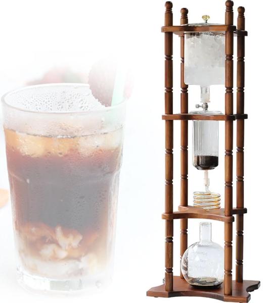YDBMY 3000ml Commercial Ice Drip Cold Brew Coffee Maker with Stainless Steel Regulator