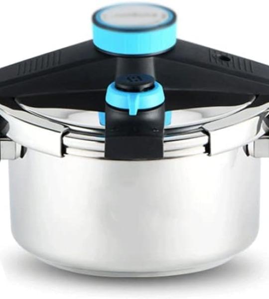 FUMBJFKT Stainless Steel Household Gas Pressure Cooker Explosion-Proof Induction Cooker Universal Multi-Purpose Pot 100kpa (Color : D, Size : 4L) (D 4L) (Size:6L)