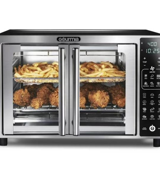 Gourmia Digital Air Fryer Toaster Oven with Single-Pull French Doors