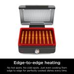 Ninja 14’’ Electric Griddle & Grill – 500°F Even Cooking, Nonstick, Dishwasher Safe – For Steak, Burgers, Pancakes – Silver (GR101)