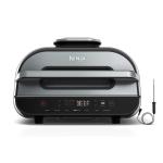 Ninja Foodi Smart XL 6-in-1 Indoor Grill & Air Fryer – Roast, Bake, Broil, Dehydrate – Smart Thermometer, Black/Silver (FG551