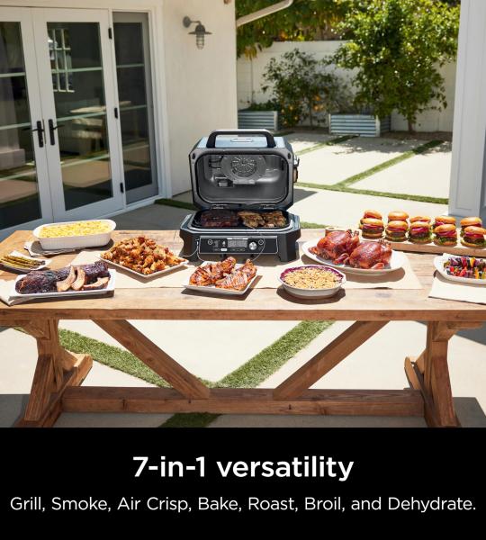Ninja OG951 Woodfire Pro XL Grill & Smoker with Bluetooth & Air Fryer